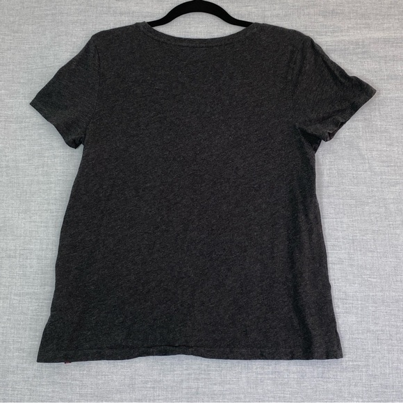 Tommy Hilfiger Denim Tee T-Shirt Mens Medium Gray 100% Cotton Chest Spellout - Picture 2 of 9